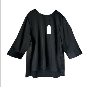 NWT Universal Standard Elegant Black Women's Top size M